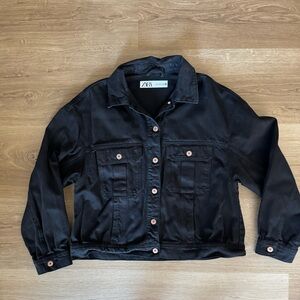 Zara Black Denim Women's Jacket